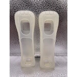 Nintendo Wii Remote Silicone‎ Protective Cases Covers Skins Set of 2 Clear